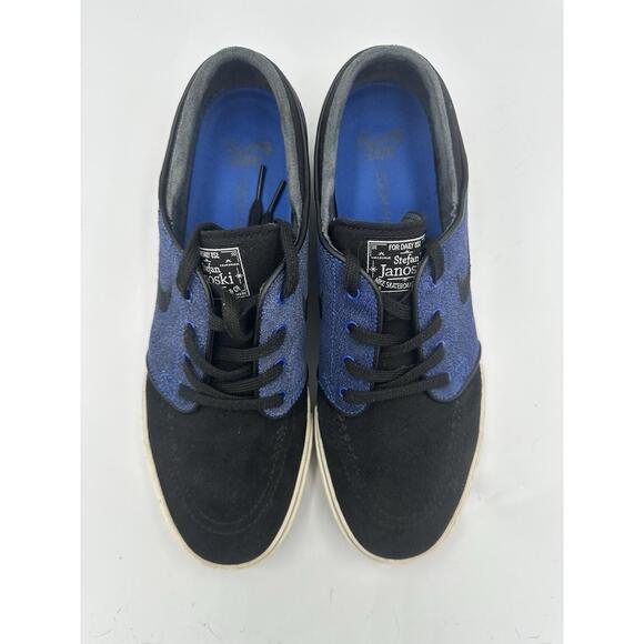 Nike Zoom‎ Stefan Janoski SB Black/Game Royal - Sz 10M - Pre-Owned - 333824-029 - Picture 1 of 6
